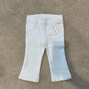 Janie and Jack white flare jeans
